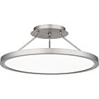 Quoizel LED Semi Flush Mount Outskirts in Brushed Nickel