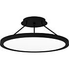 Quoizel LED Semi Flush Mount Outskirts in Earth Black