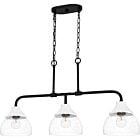 Otten 3-Light Island Chandelier in Matte Black