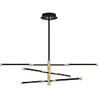 Quoizel LED Island Chandelier Azalea in Matte Black