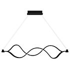 Quoizel LED Linear Chandelier Bleecker in Matte Black