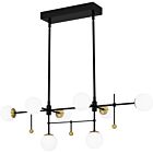 Quoizel LED Island Chandelier Blaire in Matte Black