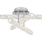 Quoizel LED Semi Flush Mount Comet in Polished Chrome