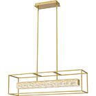 Quoizel LED Linear Chandelier Dazzle in Soft Gold