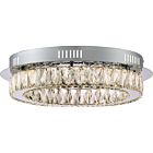 Quoizel LED Flush Mount Embrace in Polished Chrome