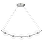 Enzo 5-Light Linear Chandelier in Brushed Nickel