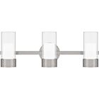 Logan LED Bathroom Vanity Light in Brushed Nickel