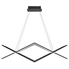 Quoizel LED Linear Chandelier Newman in Matte Black