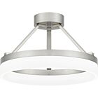 Quoizel LED Semi Flush Mount Cohen in Brushed Nickel