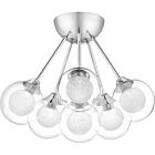 Quoizel Six Light Semi Flush Mount Spellbound in Polished Chrome