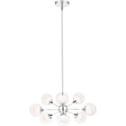 Quoizel Nine Light Chandelier Spellbound in Polished Chrome