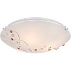 Quoizel Three Light Flush Mount Stellar in Polished Chrome