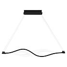 Quoizel LED Linear Chandelier Saratoga in Matte Black