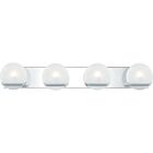 Tyleigh 4-Light Bathroom Vanity Light in Polished Chrome