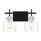 Quoizel Two Light Bath Pensbury in Matte Black