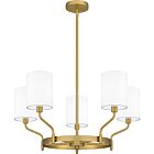 Parkington 5-Light Chandelier in Aged Brass