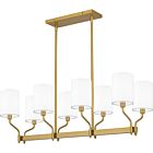 Parkington 8-Light Island Chandelier in Aged Brass