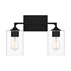 Quoizel Two Light Bath Prescott in Matte Black