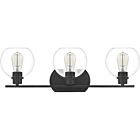 Pruitt 3-Light Bathroom Vanity Light in Matte Black