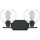 Pruitt 2-Light Bathroom Vanity Light in Matte Black