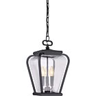 Quoizel Three Light Pendant Province in Mystic Black