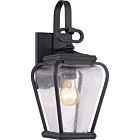 Quoizel One Light Outdoor Wall Lantern Province in Mystic Black