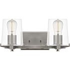 Perry 2-Light Bathroom Vanity Light in Antique Nickel