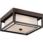 Powell 3-Light Flush Mount in Western Bronze