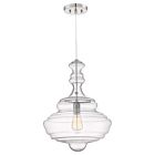 Quoizel One Light Pendant Morocco in Polished Chrome