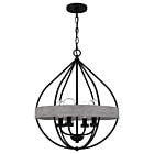 Tansy 4-Light Pendant in Matte Black