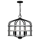 Avignon 5-Light Pendant in Matte Black