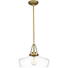 Quoizel One Light Pendant Quoizel Pendant in Aged Brass