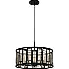 Quoizel Four Light Pendant Quoizel Pendant in Matte Black