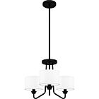 Quoizel Pendant 3-Light Pendant in Matte Black