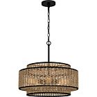 Quoizel Five Light Pendant Quoizel Pendant in Matte Black