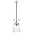 Quoizel One Light Mini Pendant Payson in Brushed Nickel