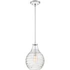 Quoizel One Light Mini Pendant Genie in Polished Chrome