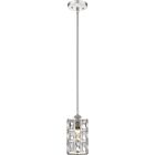 Quoizel One Light Mini Pendant Oliver in Polished Nickel