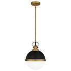 Quoizel One Light Mini Pendant Sullivan in Matte Black