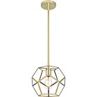 Quoizel One Light Mini Pendant Quoizel Piccolo Pendant in Polished Brass