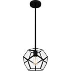 Quoizel One Light Mini Pendant Quoizel Piccolo Pendant in Matte Black