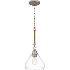 Quoizel One Light Mini Pendant Quoizel Piccolo Pendant in Brushed Nickel