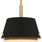 Quoizel One Light Pendant Quoizel Piccolo Pendant in Matte Black