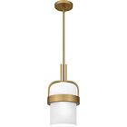 Quoizel One Light Mini Pendant Quoizel Piccolo Pendant in Aged Brass