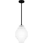 Quoizel One Light Pendant Quoizel Piccolo Pendant in Matte Black