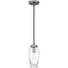 Quoizel One Light Mini Pendant Quoizel Piccolo Pendant in Antique Nickel