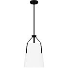 Quoizel One Light Pendant Quoizel Piccolo Pendant in Matte Black