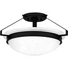 Quoizel Semi-Flush Mount 2-Light Semi-Flush Mount in Matte Black