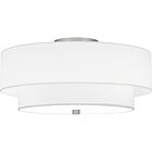 Quoizel Two Light Semi Flush Mount Quoizel SemiFlush Mount in Brushed Nickel