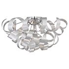 Quoizel Five Light Flush Mount Ribbons in Millenia